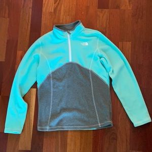 North Face Youth 1/4 Zip fleece size L - unisex
